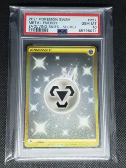 Pokemon 2021 SWSH Metal Energy Evolving Skies 237/203 PSA 10 GEM MT - Image 3