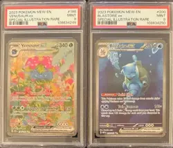 SEQUENTIAL PSA 9 VENUSAUR EX 198 BLASTOISE EX 200 SIR 151 SCARLET VIOLET POKEMON - Image 10