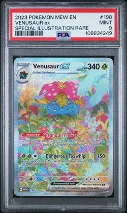 SEQUENTIAL PSA 9 VENUSAUR EX 198 BLASTOISE EX 200 SIR 151 SCARLET VIOLET POKEMON - Image 7
