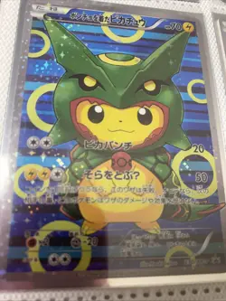Pokemon Rayquaza Pretend Poncho Pikachu Card #230/Xy-p (CUSTOM MADE CARD) - Image 2