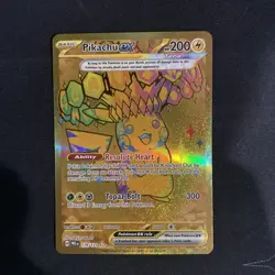 Pokémon Pikachu ex 179/131 Sv: Prismatic Evolutions Gold Hyper Rare. - Image 2