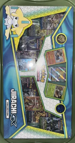 JIRACHI GX Collection Box - includes 10 Packs & 3 Promo Pokemon - Factory Sealed - Image 3