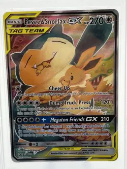 Pokemon Eevee & Snorlax GX SM169 PSA 10 Full Art Black Star Promo English Mint - Image 5