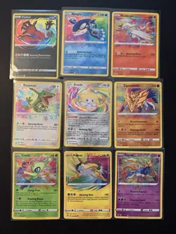 Pokemon Amazing Rare Complete Set Lot Of 9 Vivid Voltage & Shining Fates All NM - Image 1