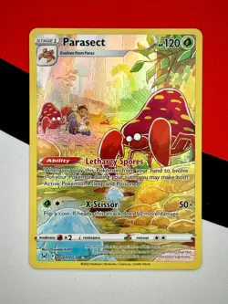 Parasect TG01/TG30 Lost Origin Trainer Gallery Ultra Rare Pokémon PACK FRESH - Image 2