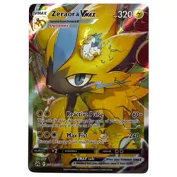 Pokemon TCG Zeraora VMAX GG42/GG70 Crown Zenith: Galarian Gallery Holo - Image 1