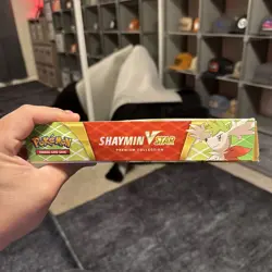 Pokemon Shaymin V Star Premium Collection Box TCG 8 Booster Packs New Sealed - Image 2