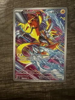 🔥Zeraora 151/142 Pokemon Stellar Crown Illustration Rare Holo NM🔥 - Image 3