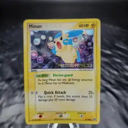 Minun 37/106 EX Emerald Gen 3 Reverse Holo Stamped Pokemon Card TCG LP ⚡️ - Image 1