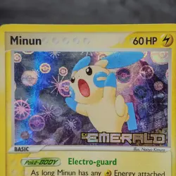 Minun 37/106 EX Emerald Gen 3 Reverse Holo Stamped Pokemon Card TCG LP ⚡️ - Image 6