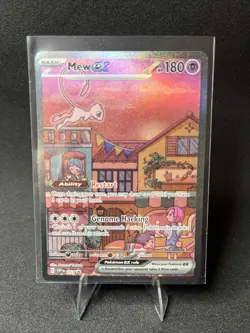 Mew ex SVP 053 Pokemon TCG Scarlet Violet 151 Black Star Promo Full Art NM - Image 3