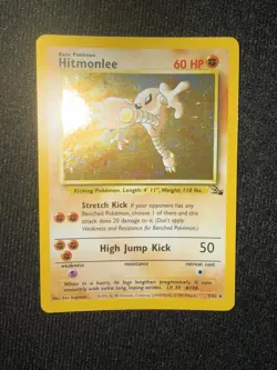 Hitmonlee Fossil Holo Pokemon Card Base Set 7/62 One Owner - Image 4