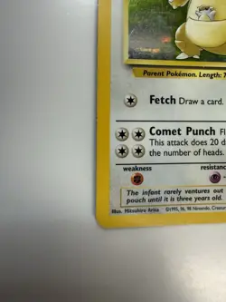 2000 Pokemon Kangaskhan 05/64 Jungle Holo Trading Card Game Vintage TCG - Image 5