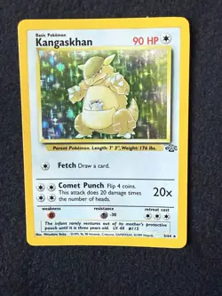 Kangaskhan Jungle Holo Base Set Pokemon Card 5/64 One Owner - Image 1