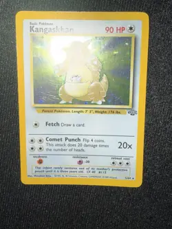 Kangaskhan Jungle Holo Base Set Pokemon Card 5/64 One Owner - Image 4