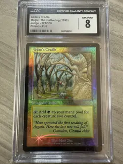 Gaea's Cradle FOIL MTG DCI Judge Reward Promo 1998 Magic the Gathering CGC 8 - Image 1