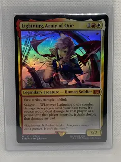 Lightning, Army of One FOIL Pre Release Promo MTG FIN Nm/M - Image 1