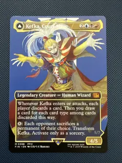 MTG Kefka, Court Mage (Borderless) (0398) - FINAL FANTASY (FIN) NM - Image 1