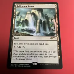 Reliquary Tower Bring a Friend Promo NM FOIL MTG Magic The Gathering 2020 - Image 2