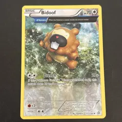 Bidoof 117/160 Regular XY: Primal Clash Pokemon TCG LP 2015 - Image 1