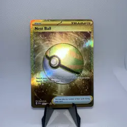 Pokemon TCG Nest Ball 255/198 Scarlet & Violet Base Set Hyper Rare Full Art NM - Image 1
