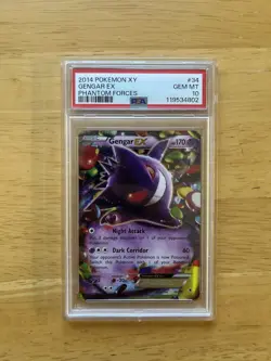Gengar EX XY Phantom Forces #34 PSA 10 NEW CERT Gem Mint 2014 Pokemon - Image 1