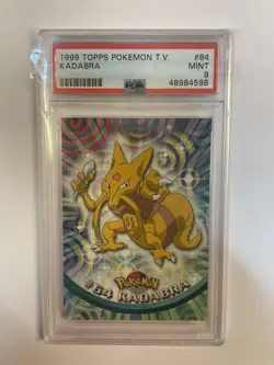#64 Kadabra 1999 Topps Pokemon T.V PSA 9 - Image 3