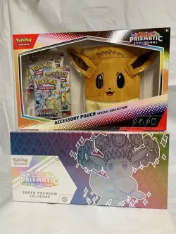 Pokémon Prismatic Evolutions Super Premium Collection Box & Accessory Pouch box - Image 3