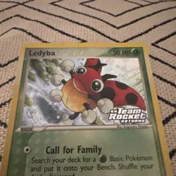 Ledyba Reverse Holo 64/109 ex Team Rocket Returns 2004 NM Pokemon - Image 2