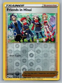 Friends in Hisui 130/159 Crown Zenith Uncommon Reverse Holo Pokémon TCG 2023 - Image 3