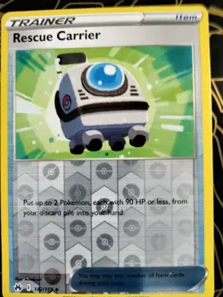 Pokemon - Rescue Carrier - 142/159 - Reverse Holo - Crown Zenith - NM/M - Image 1