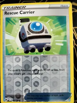 Pokemon - Rescue Carrier - 142/159 - Reverse Holo - Crown Zenith - NM/M - Image 4