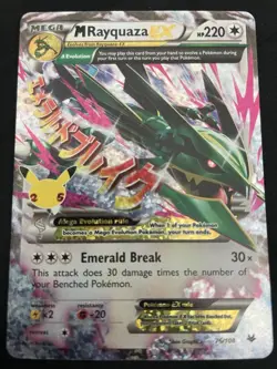 PokÃ©mon TCG M Rayquaza EX Celebrations Classic Collection Holo Ultra Card 76/108 - Image 1
