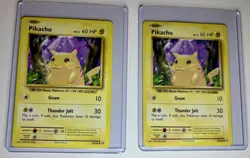 PokÃ©mon Pikachu Playing Card 60 HP Gnaw Thunder Jolt 2016 Regular Card 35/108 - Image 1