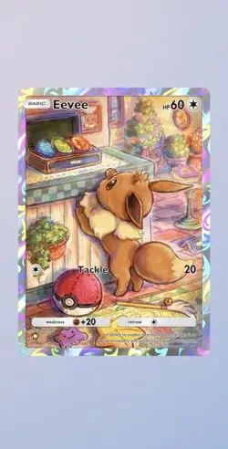 Pokemon TCG Pocket EEVEE Full Art (Trading Card Game Digital) - Image 1