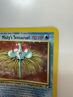 2000 Pokemon Misty's Tentacruel 010/132 Gym Heroes Holo Trading Card Game TCG - Image 3