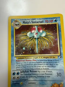 2000 Pokemon Misty's Tentacruel 010/132 Gym Heroes Holo Trading Card Game TCG - Image 6