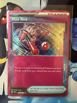 Max Rod Ace Spec 116/131 Prismatic Evolutions Pokemon TCG NM/Mint Condition - Image 1