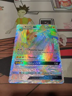 Pokémon TCG Raichu GX 75/73 Shining Legends Sun & Moon Secret Rare Card - Image 1