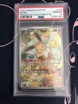 2025 POKEMON SVP ENGLISH BLACK STAR PROMO #173 EEVEE PSA 10 - Image 2