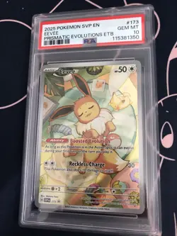 2025 POKEMON SVP ENGLISH BLACK STAR PROMO #173 EEVEE PSA 10 - Image 3