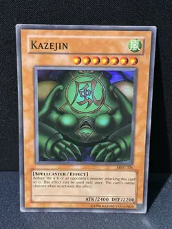Yugioh Kazejin MRD-026 Super Rare Unlimited Original Print Vintage - Image 1