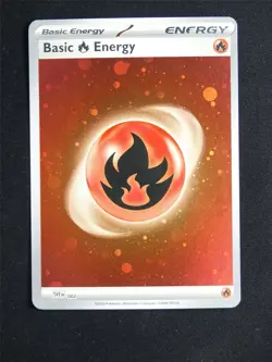 Basic Fire Energy 002 Holo 1 Swirl - Pokemon Card #275 - Image 1