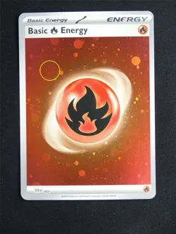 Basic Fire Energy 002 Holo 1 Swirl - Pokemon Card #275 - Image 2