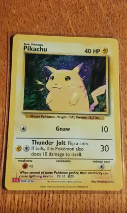 CLC 008/034 Pikachu : Classic Collection Card : Charizard Deck : Pokemon TCG - Image 1