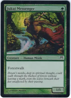 FOIL Jukai Messenger – Champions of Kamigawa – MTG Magic the Gathering Card - Image 1
