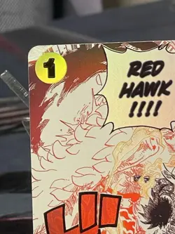 Gum-Gum Fire-Fist Pistol Red Hawk OP11-114 Manga	Alternate Art One Piece Card En - Image 2