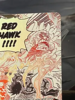 Gum-Gum Fire-Fist Pistol Red Hawk OP11-114 Manga	Alternate Art One Piece Card En - Image 3