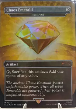 Chaos Emerald (Lotus Petal) Yellow 7035 Secret Lair Drop Sonic Bonus MTG NM - Image 1