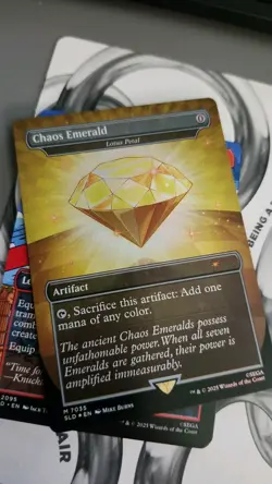 Chaos Emerald (Lotus Petal) Yellow 7035 Secret Lair Drop Sonic Bonus MTG NM - Image 2